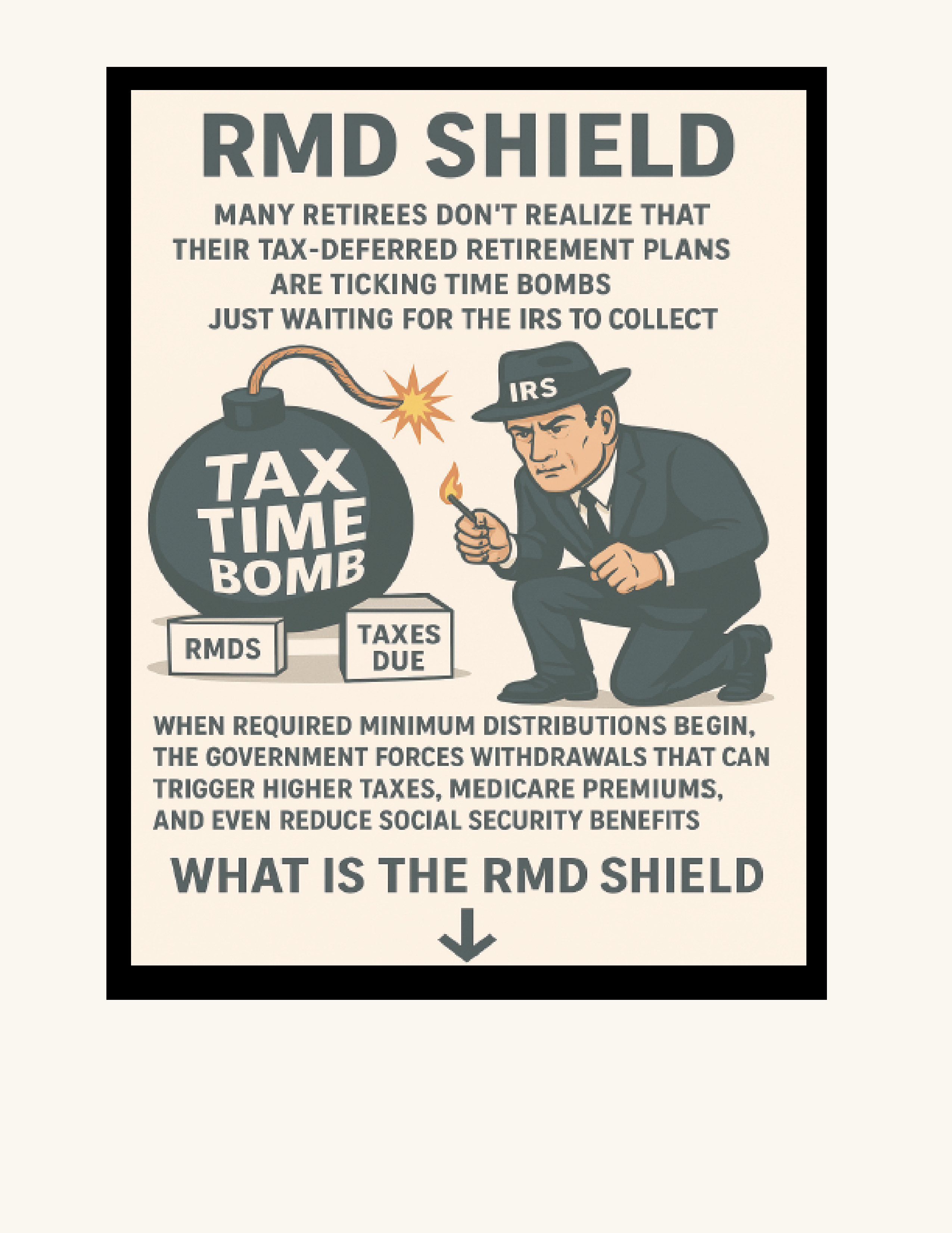 RMD Shield hero: IRS agent lighting the fuse